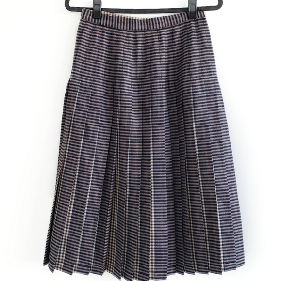 Vintage Aquascutum London wool plaid skirt size 4 - Picture 10 of 11